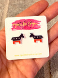 Democrat Donkey Earrings
