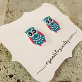 Cute Owl Stud Earrings
