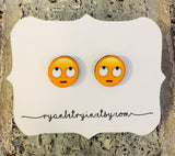 Eye Roll Emoji Earrings