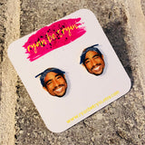 Tupac Earrings