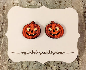 Vintage Pumpkin Earrings