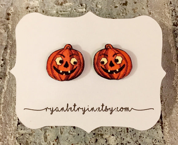 Vintage Pumpkin Earrings