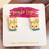 Vintage Easter Bunny Earrings