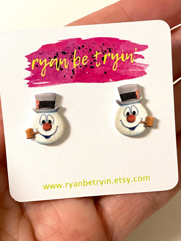 Frosty the Snowman Earrings