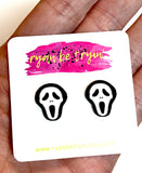 Ghostface Halloween Earrings